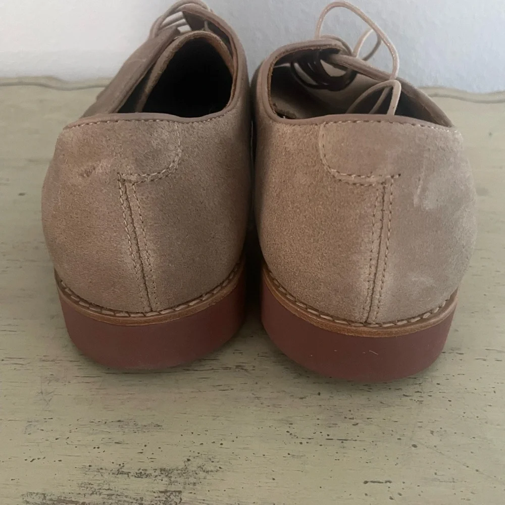 J. CREW Suede lace-up dress‎ shoes (Derby Buck) in Sand Size 11.5 M $178 BF761